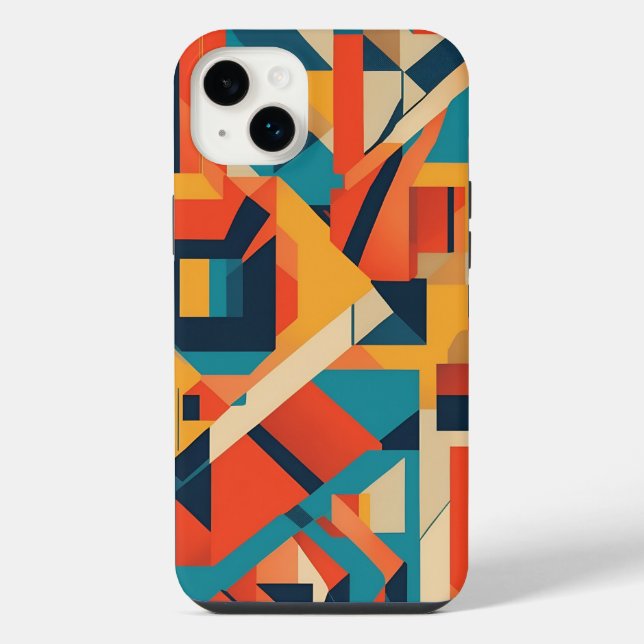 contemporary pattern with a mix of bold and subtle iPhone case (Back)
