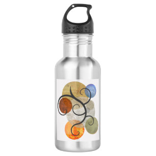 Contemporary Patterned Circles 532 Ml Water Bottle