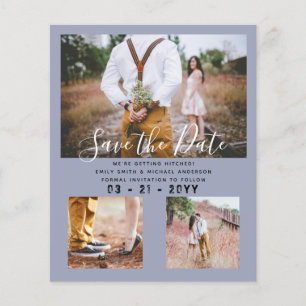 Contemporary Photo Save Dates Engagement  Flyer