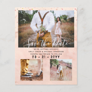 Contemporary Photo Save Dates Engagement  Flyer