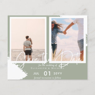 Contemporary Photo Save Dates Engagement  Flyer