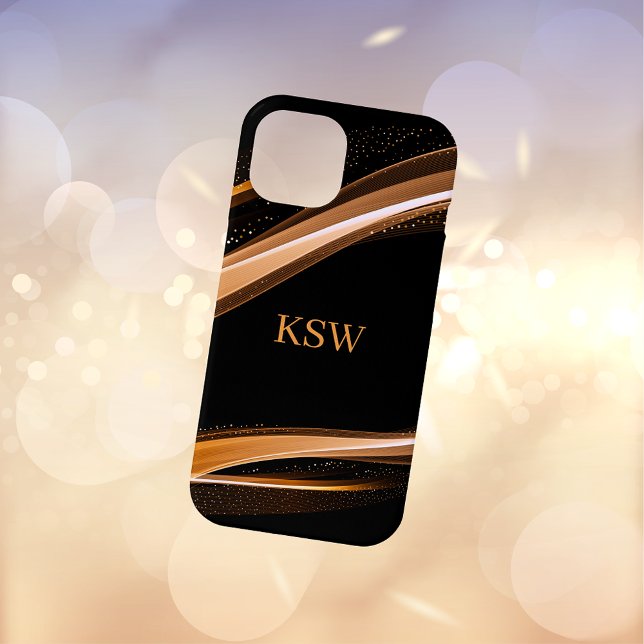 Contemporary Professional Cool Black Swoosh Case-Mate iPhone Case (Creator Uploaded)