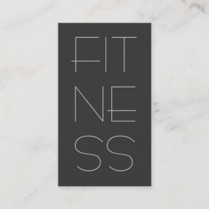Contemporary Professional Fitness Business Card