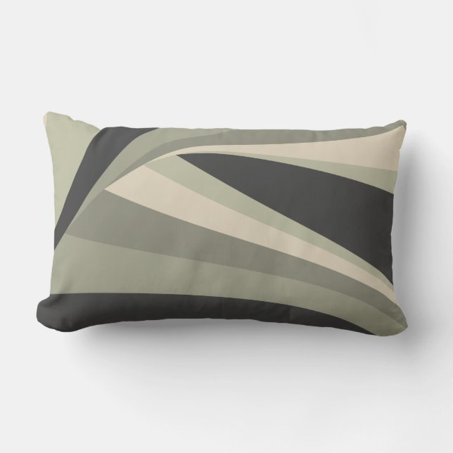 Contemporary Round Clock Lumbar Cushion (Front)