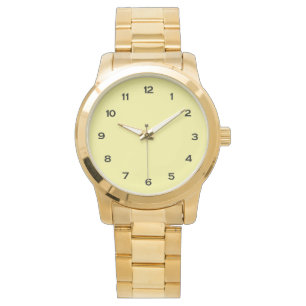 Contemporary Rustic  Classic Men's Gold Watch