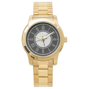 Contemporary Rustic Oversized Gold  Watch
