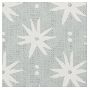 Contemporary sage blue pagan stars geometric fabric