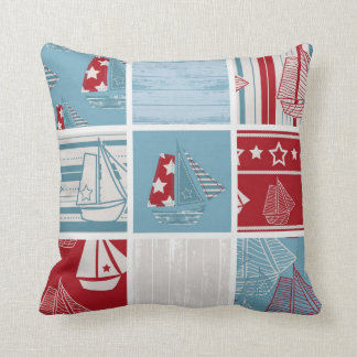 Contemporary Sailing Boat Pillow Style 1