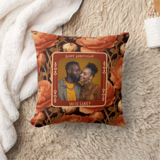 Contemporary Sentimental Anniversary Throw Pillow