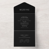 Contemporary Sleek B/W Wedding