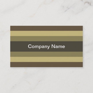 Contemporary Stripes (Mocha) Business Cards