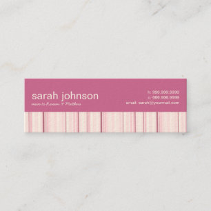 Contemporary Stripes Mummy Calling Card