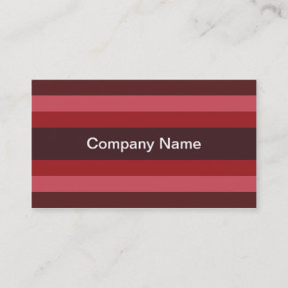 Contemporary Stripes (Ruby) Business Cards