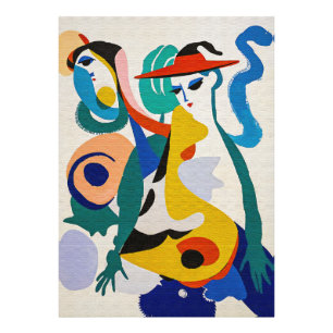 Contemporary Surrealism Colourful Geometric Fine A Photo Print