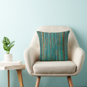 Contemporary Teal Design Cushion