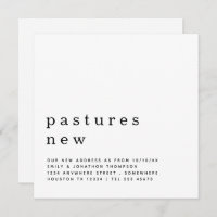 Contemporary Text Moving New Address Details 