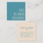 Contemporary Trendy Chic Bold Typography Teal Blue