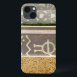 Contemporary Tribal Pattern Painting iPhone 13 Case<br><div class="desc">A contemporary tribal pattern painting that mixes the concrete with the abstract. Multiple panels layer colour next to each other,  telling a complex story. This would make a great gift for a loved one!</div>