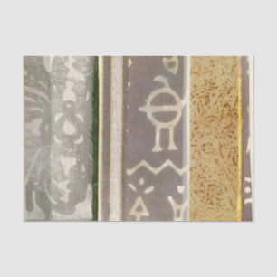 Contemporary Tribal Pattern Painting Tissue Paper