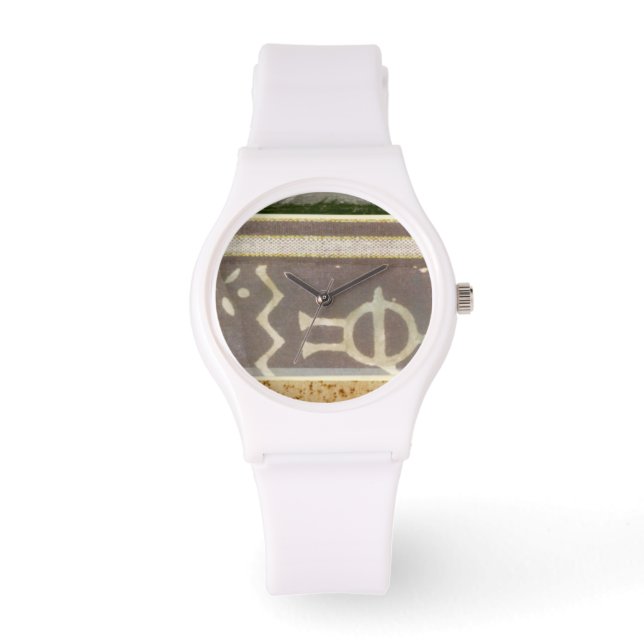Contemporary Tribal Pattern Painting Watch (Front)