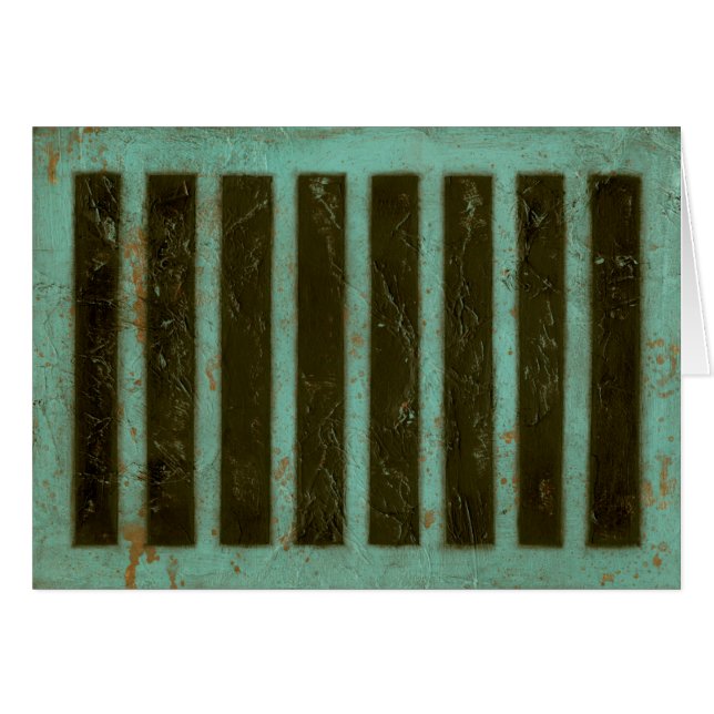 Contemporary Turquoise Air Grate (Front Horizontal)