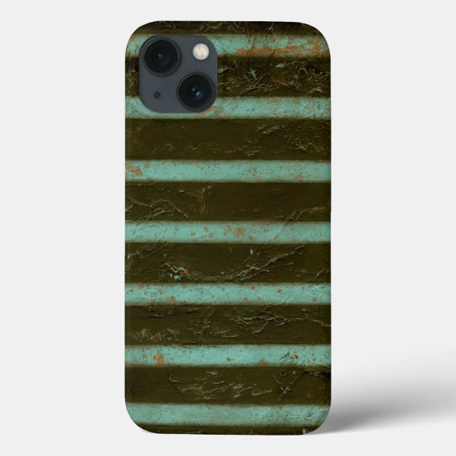Contemporary Turquoise Air Grate Case-Mate iPhone Case (Back)