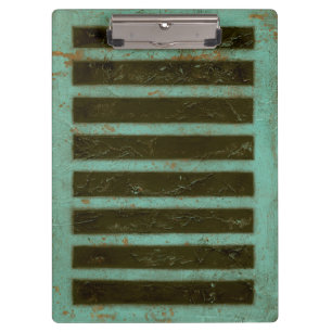 Contemporary Turquoise Air Grate Clipboard