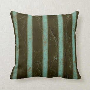 Contemporary Turquoise Air Grate Cushion