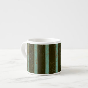 Contemporary Turquoise Air Grate Espresso Cup