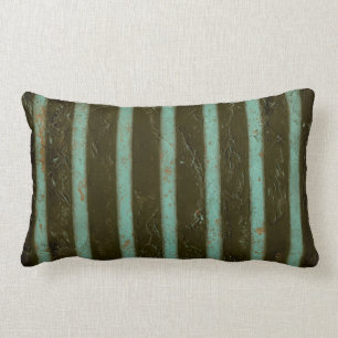 Contemporary Turquoise Air Grate Lumbar Cushion