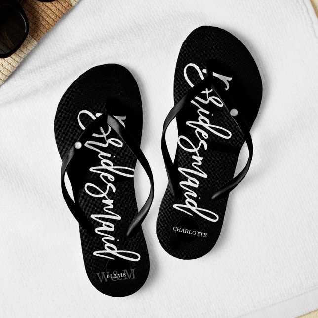 Contemporary Typography "Bridesmaid" Thongs (Creator Uploaded)