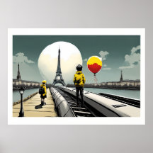Contemporary urban art poster