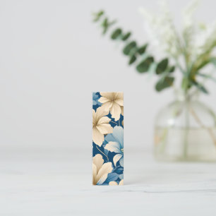Contemporary Waldorf Floral Pattern Art Bookmark Calling Card