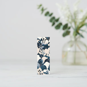 Contemporary Waldorf Floral Pattern Art Bookmark Calling Card