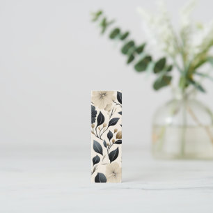 Contemporary Waldorf Leaf Pattern Art Bookmark Calling Card