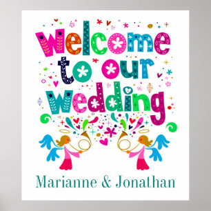 Contemporary Wedding Poster