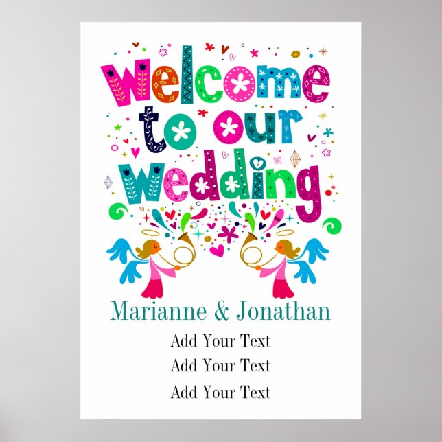 Contemporary Wedding Poster (Front)