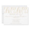 Contemporary White Party Invitations