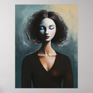 Contemporary Woman Portrait Wall Art