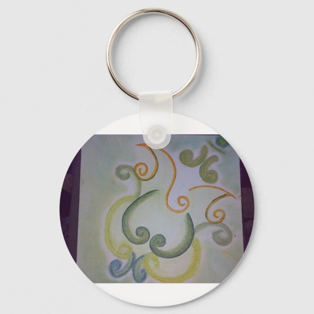 ContemporaryGanesh2 Key Ring (Front)