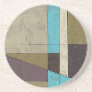 Contemporay Minimalist Painting with Deep Colour Coaster