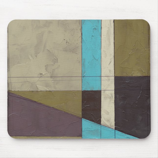 Contemporay Minimalist Painting with Deep Colour Mouse Pad (Front)