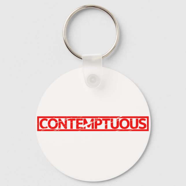 Contemptuous Stamp Key Ring (Front)