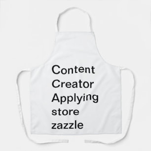 Content creator apron