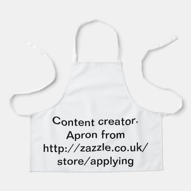 Content creator apron (Front)