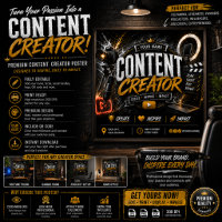 Content Creator Poster | Influencer & Streamer 