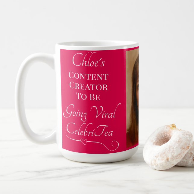 Content Creator To Be Going Viral CelebriTea Mug (With Donut)