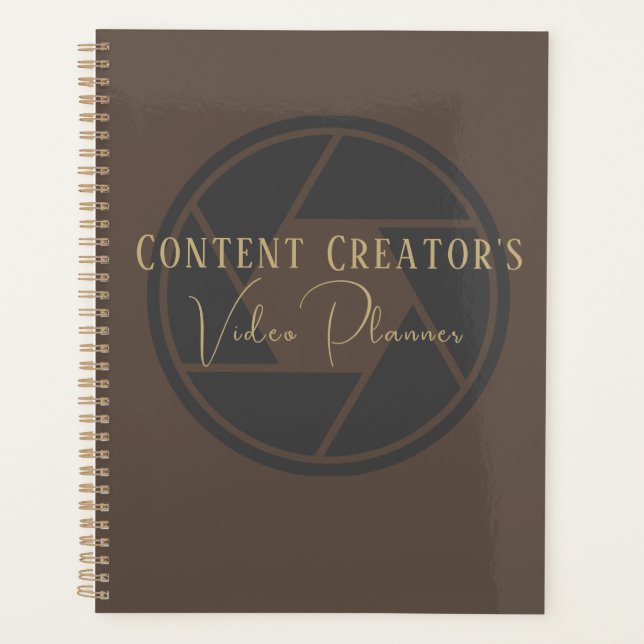 Content Creator's Video Planner - Social Media (Front)