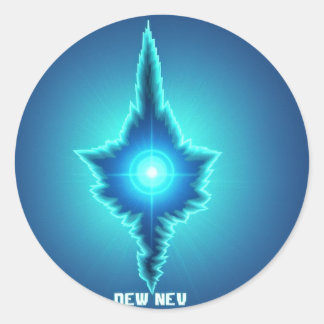 Content Crown: Illuminating Your Bright Future!" Classic Round Sticker