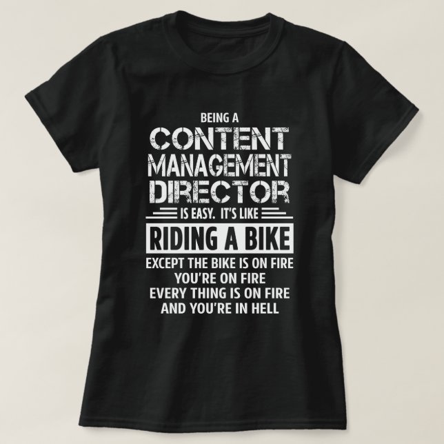 Content Management Director T-Shirt (Design Front)